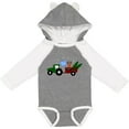thumbnail image 3 of Inktastic Plaid Christmas Tractor With Cute Reindeer Boys or Girls Long Sleeve Baby Bodysuit, 3 of 5