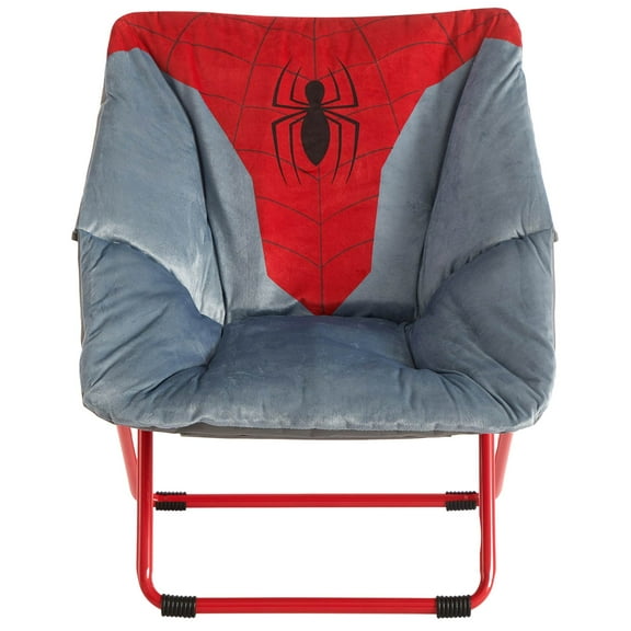 Spider-Man 23" Kids' Saucer Chair – Red, Square Shape