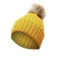 thumbnail image 1 of Gorro HUOGUO para mujer, tejido cálido para invierno, con forma de conejito, 1 of 4