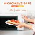 thumbnail image 4 of Supreme Select White Disposable Plastic Plates [Set of 200 | 10-inch Plates] Elegant Party Dinner Plates- Microwave Safe Plastic Dish Set- Sturdy Rimmed For Weddings, Parties, Kitchen Use, 4 of 7