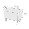thumbnail image 3 of Dowbom Wing Chair Cover And Ottoman Slipcover Rectangle,2 Piece Slipcovers Stretch Footstool Cover With Elastic Bottom, 3 of 9