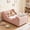 Pink, variant on MOPHOTO Boucle Toddler Bed,Sweet Pink Child Bed for Kids with Extra Safty Broad,Certified Fabric Toddler Floor Bed,Standard Crib Size(Mattress Not Included)