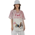 thumbnail image 4 of Every Fart is Love Note Basset Hound Guilty Face Happy Valentine's Hawaiian Shirt Breathable Summer Unisex Merch Bassets Dog Breed Lovers Gifts Idea - 01016, 4 of 6