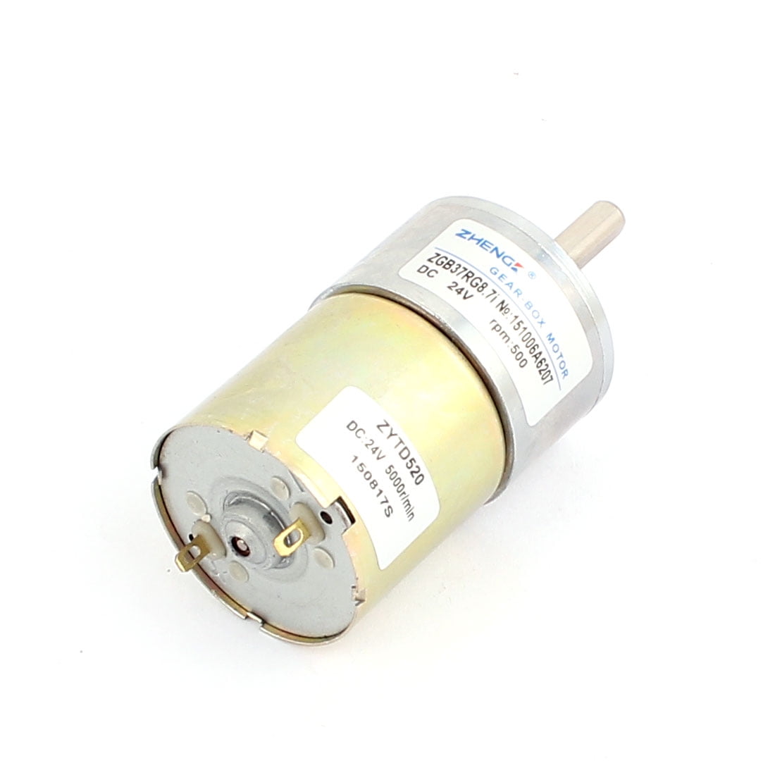 24V 500RPM High Torque Reducer Micro DC Geared Gear Box Electric Motor