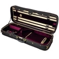 thumbnail image 2 of D'Luca Deluxe Oblong Heavy-Duty Viola Case With Hydrometer Fits 15” to 16.5”, Black-Red, 2 of 7