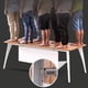 thumbnail image 5 of Work Minimalist Desk Tables Modern Computer Storage Ideas Designer Set Wooden Hall Office Desk Long Mesa Escritorio Furniture My Lux Decor Round, 5 of 14