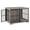 Greige Black, variant on Hzuaneri 44 Inch Dog Crate Furniture, XL Indoor Dog Kennel for Large Dog with Barn Door, Heavy Duty Wooden Dog Cage as TV Stand & End Table, Rustic Brown