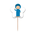 thumbnail image 1 of Sle Blue Algeria Cartoon Toothpick Flags Star Lable Cupcake Picks, 1 of 3