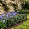 thumbnail image 4 of Garden Fencing Floral and Bird Design, White Decorative Picket Fence for Vegetable Garden Yard, School and Flower Bed Edging, Weatherproof PVC Home Decor Border, 4 of 6