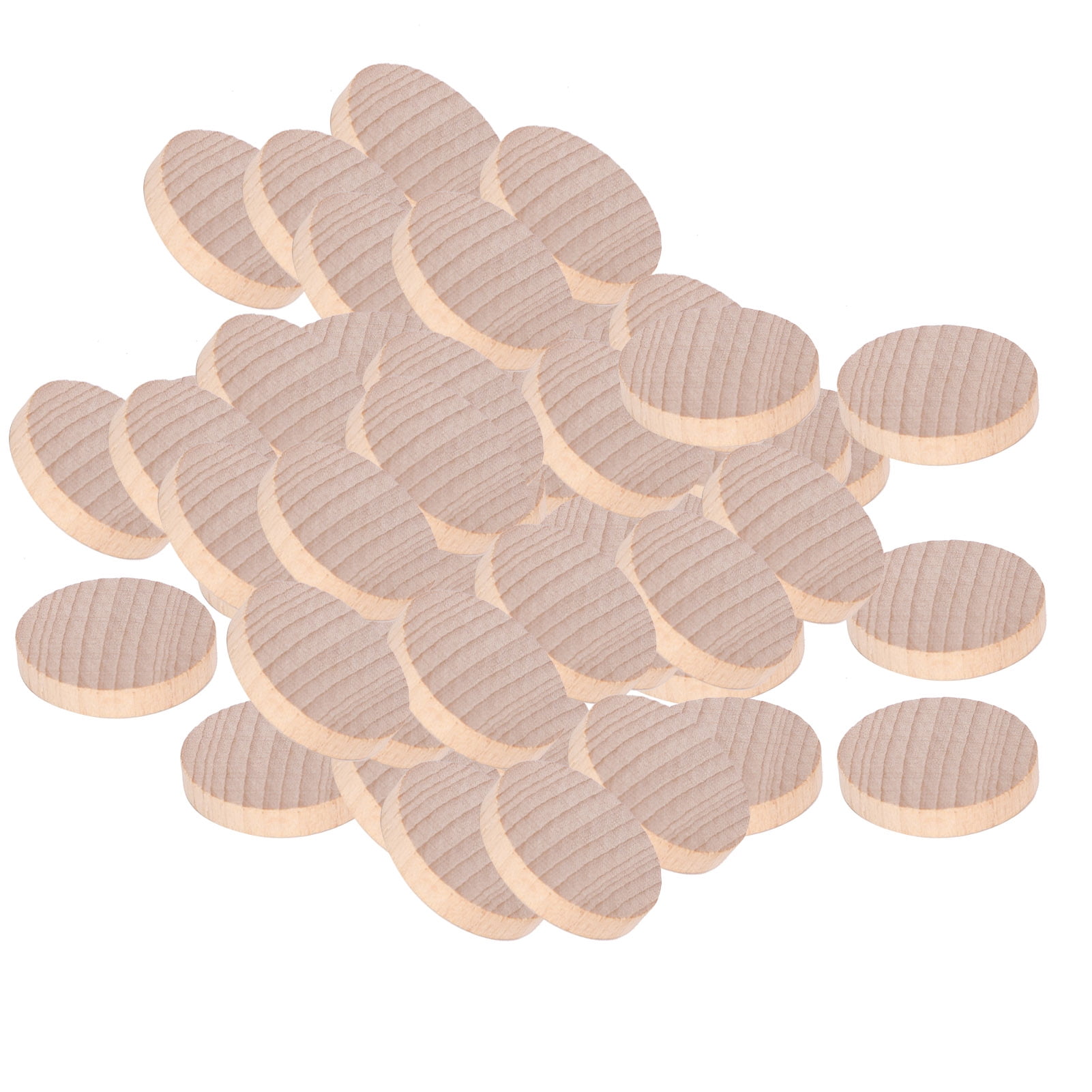 Wood Discs Diy Wood Discs Blank Tokens 100Pcs Blank Wood Discs Wooden