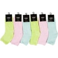 thumbnail image 2 of Sakkas Super Soft Anti-Slip Fuzzy Ankle Socks Value Assorted 6-Pack - Soft Solid 6 Asst Colors - 9-11, 2 of 2