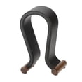 thumbnail image 2 of Soporte para auriculares perfke de cuero PU negro, 2 of 9