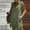 Army Green, variant on Women's Casual V-Neck Short Sleeve Tunic Dress with Pockets, Solid Color Summer Tank Dress for Daily Wear and Outings