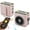 Beige, variant on Magnetic Clip-on Bluetooth Speaker with Loud Sound & Night Light - Portable Mini Speaker for Travel, Camping, Home, Office Clock, MicroSD Support