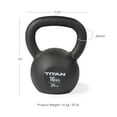 thumbnail image 6 of Titan Fitness 16 KG Cast Iron Kettlebell, Single Piece Casting, KG and LB Markings, Full Body Workout, 6 of 6