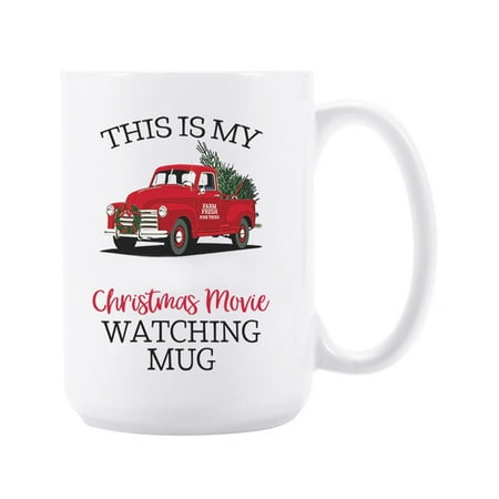 

Christmas Coffee Mug - High-Quality Christmas Theme Ceramic Mug Dishwasher Microwave Safe | Funny Winter Holiday Red Truck Christmas Mug for Coffee Hot Cocoa Hot Chocolate Milk Tea Other Drinks