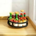 thumbnail image 4 of 360 Degree Rotating Spice Rack, Compact Metal Countertop Organizer for Jars Bottles Seasonings, Multifunctional Desktop Storage Shelf for Kitchen Office Dining Room Home, 4 of 6