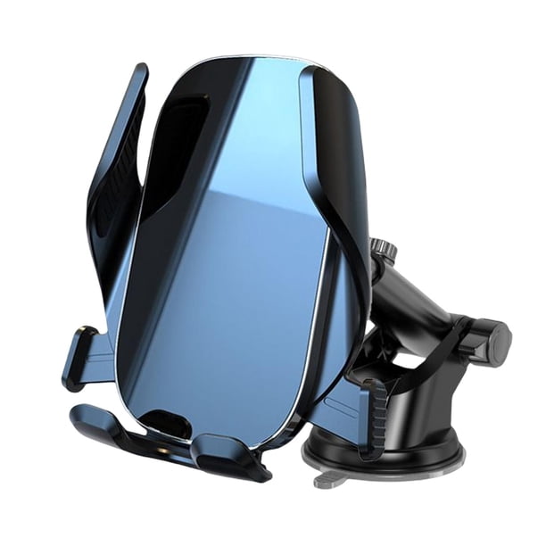 Soporte universal para teléfono de coche con rotación de 360 grados y clip para ventilación de aire. Negro
