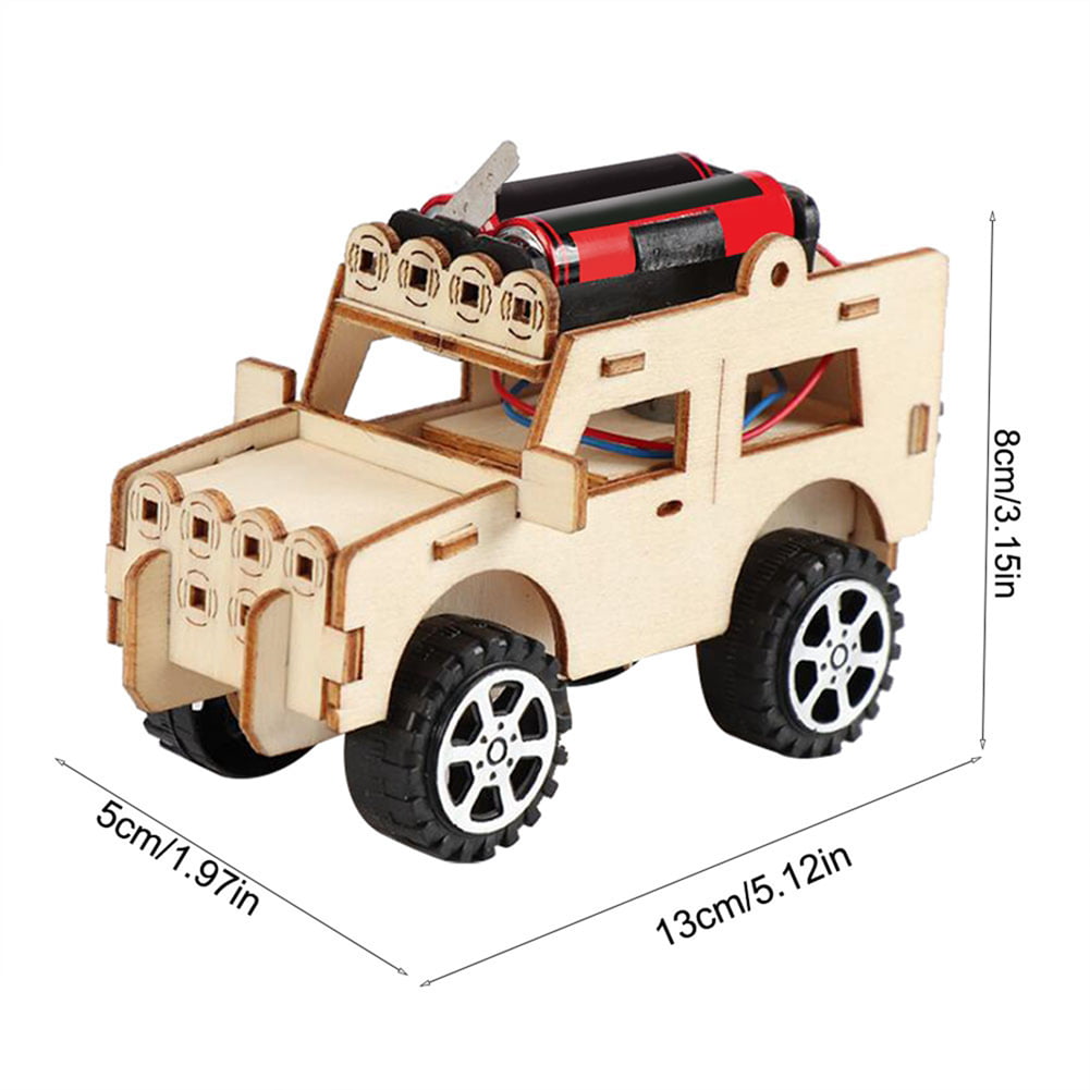 Kids Children Electric DIY Jeep Model Physical Experiment Toy Early Educational 