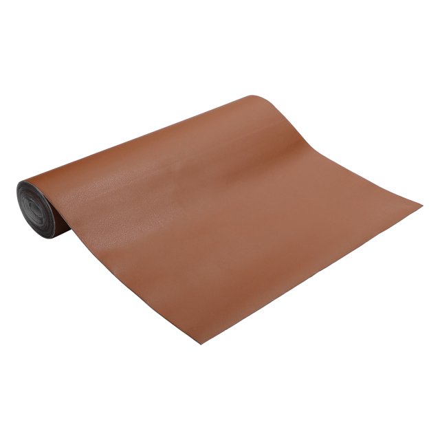 Parche de reparación de cuero autoadhesivo Unique Bargains con fuerte pegajosidad, cinta de reparación de cuero, 1 pieza, marrón claro, 17" x 316"