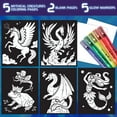 thumbnail image 3 of Crayola Glow in The Dark Coloring Set with Markers, Mythical Creature Art Kits, Unisex Child 8+, 3 of 8