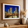 thumbnail image 4 of The Boston Skyline & Fort Point Channel - Boston Massachusetts Photography Oak Framed Wall Art Print 20 x 30 inches, 4 of 6