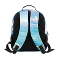 thumbnail image 2 of HUIACONG Summer Beach Turtle Print Kids Backpack for Boys Girls Age 3-9, 13.5 Inch Water Resistant School Bookbag, Lightweight Breathable Padded Adjustable Straps Multi Pocket Daypack for Travel, 2 of 7