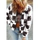 thumbnail image 2 of Chaqueta de lana con solapa a cuadros para mujer, abrigo de manga larga, Top suelto para otoño e invierno, 2023, 2 of 5