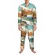 thumbnail image 3 of Fotbe Coastal Palm Beach Pijama de Hombre con Estampado de Manga Larga, Conjunto de 2 Piezas, Ropa de Dormir Suave y Cómoda con Bolsillos-Small, 3 of 7