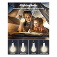 thumbnail image 3 of USB Rechargeable Light Bulb with Remote for Home Power Outage, Hanging LED Light Bulb with Hook for Outdoor 4 Pack, 3 of 9