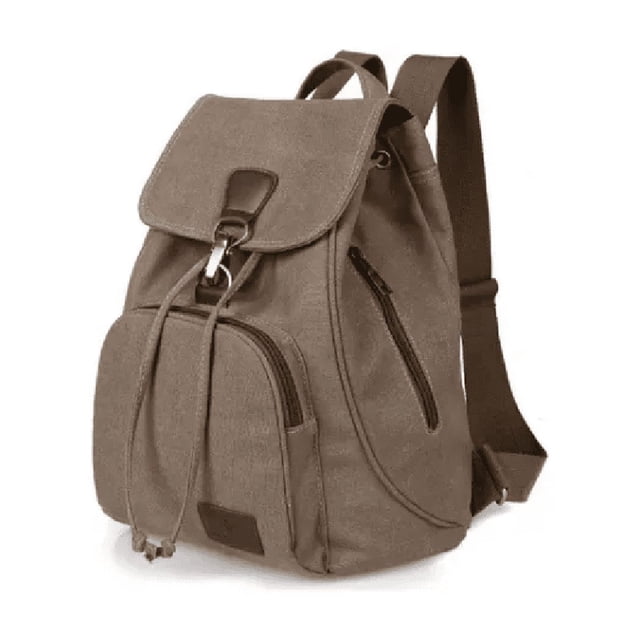 Mochila Escolar Antirrobo Para Mujer Mochila De Lona Se Adapta Una Laptop De 13 Pulgadas Marrón