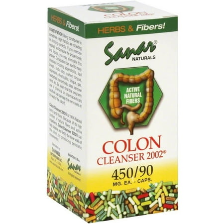 Sanar Naturals Colon Cleanser 2002 450 mg Capsules 90 ea (Pack of 2)