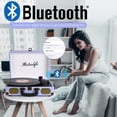 thumbnail image 2 of Tocadiscos de vinilo Retrolife con Bluetooth de 3 velocidades, color morado, 2 of 7