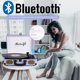 thumbnail image 2 of Tocadiscos de vinilo Retrolife con Bluetooth de 3 velocidades, color morado, 2 of 7