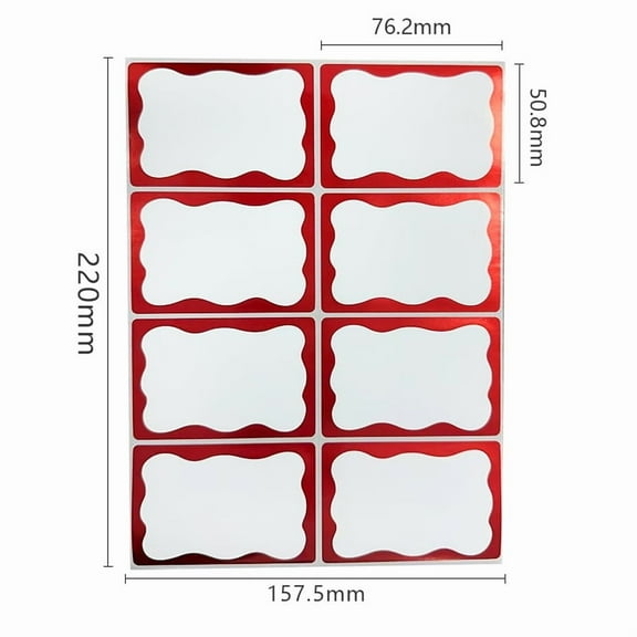 Firefly Hope 300 Pcs 2"x3" Removable Garage Sale Stickers, Yard Sale Price Tags with Writeable Pricing Space for Retail, Flea Market & Annual Community Sales, Red