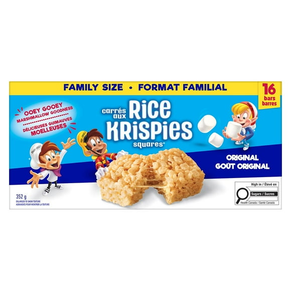 Kellogg's® Rice Krispies Squares® Bars Original, Family Size 352 g, 16 Bars