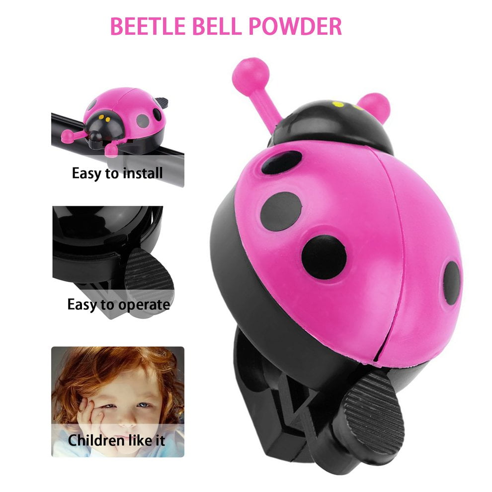 Lovely  Kid Beetle  Ladybug Ring Bell For Cycling Bicycle Bike Ride Horn Alarm 