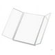 thumbnail image 1 of Espejo plegable de tres lados con luz Espejo pequeño de escritorio Espejo de maquillaje pequeño plegable de tres lados con atenuación portátil, 1 of 6