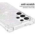 thumbnail image 4 of Slim Fit Phone Case for Samsung Galaxy S23 Ultra, Glitter Liquid Quicksand Effect Silicone Soft TPU Case with Camera Lens and Screen Protection for Galaxy S23 Ultra,LSWT Colorful, 4 of 14