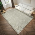 thumbnail image 2 of Safari Beige and Ivory Leopard Animal Print 3' x 5' Non-Skid Area Rug, 2 of 9