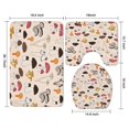 thumbnail image 3 of Colorful Mushroom Assortment Light Pink Pattern Bathroom Rugs Sets 3 Piece,Toilet Cover Set,Absorbent Non Slip Bathroom Mats Sets with U-Shaped Contour Rug Toilet Rug Set, 3 of 5
