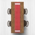 thumbnail image 3 of Creative Products Red, White and Gray Stripes 16x72 Poly Twill Table Runner, 3 of 3