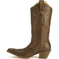 thumbnail image 3 of CORRAL Women's Chocolate Lizard Inlay Western Cowgirl Boot Pointed Toe Chocolate 5.5 M US, 3 of 7