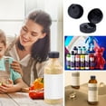 thumbnail image 6 of 24pcs Caps 38-400 Black Flip Top Caps With 7.6mm Orifice Round Ribbed Snap Closures Caps Replacement Flip-Top Dispensing Caps Reusable Plastic Bottle Cap Inner Diameter 37.5mm, 6 of 9