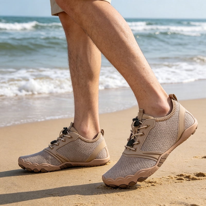 BERANMEY Casual Hike Barefoot Shoes for Women & Men Breathable Non-Slip Athletic Footwear Wide Toe Water Shoes for Hiking Non-Slip Shoes for Unisex Grounded Comfort wear