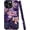 Stained Glass Flower Floral Purple, variant on Case for iPhone 12, Fits Glossy Case Design for Girl Women, Stained Glass Flower Floral Purple