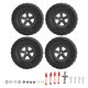 thumbnail image 1 of 4 Uds RC ruedas y neumáticos para RC neumáticos de camión de recorrido corto para coche Traxxas SLASH 1/10 RC, 1 of 8