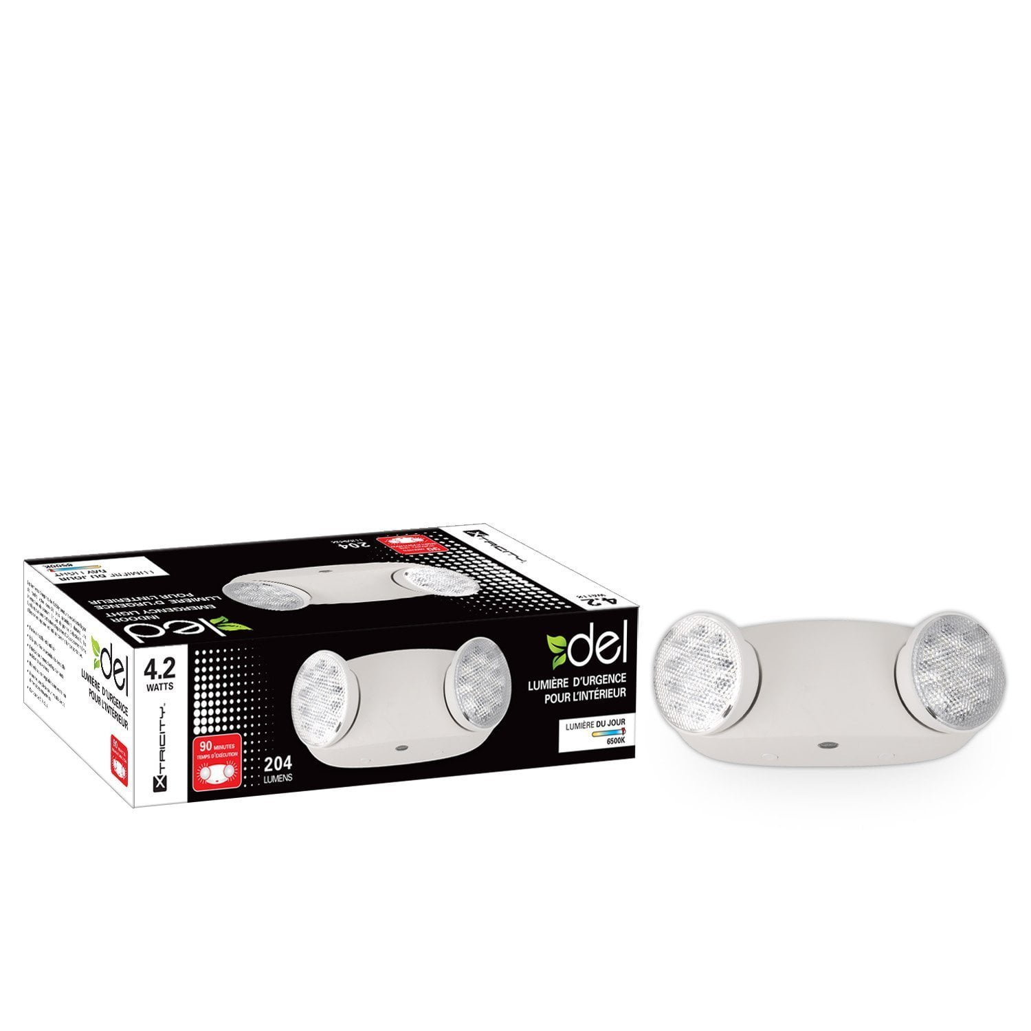 Xtricity LED 2 head indoor emergency light 2.1w head 204 lumens Walmart Canada