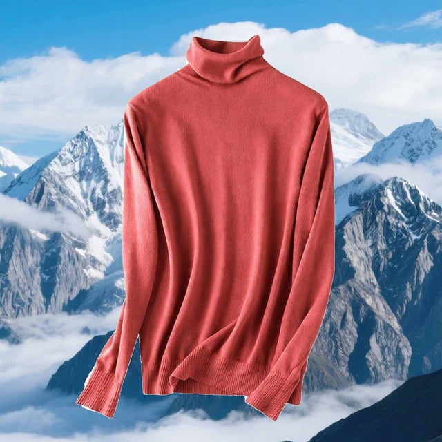 Ailaofu Chandail à Col Roulé pour Femmes Manches Longues Décontracté Automne Hiver chandail Tricoté