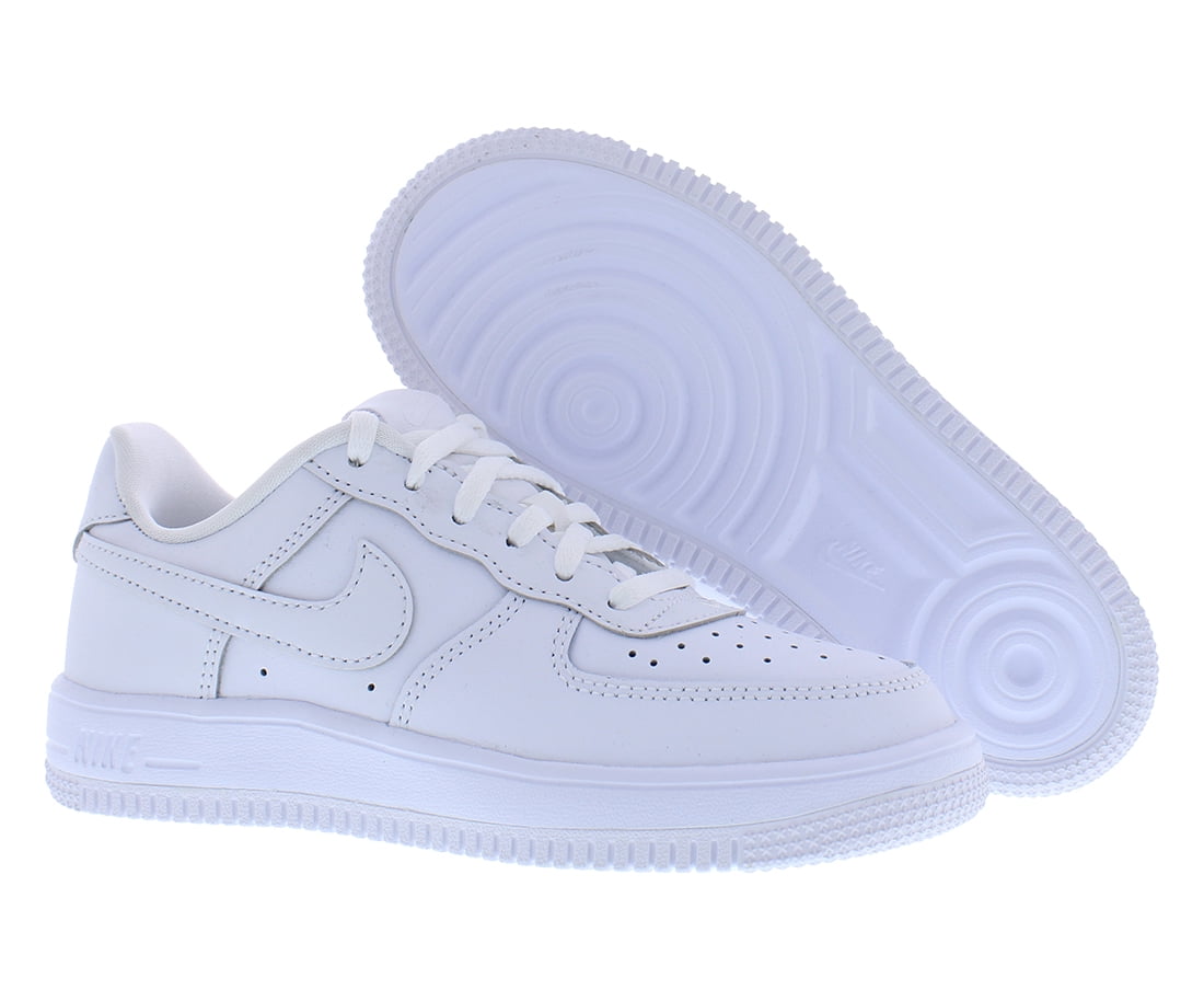 Nike Force 1 Low Lace PS Boys Shoes Size 2.5, Color: White/White/White/White